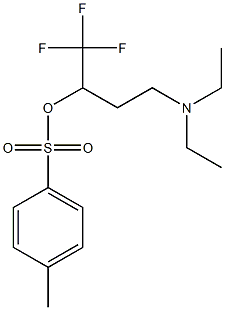 3-(diethylamino)-1-(trifluoromethyl)propyl 4-methylbenzene-1-sulfonate Struktur