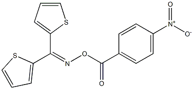 N-[di(2-thienyl)methylene]-N-[(4-nitrobenzoyl)oxy]amine Struktur