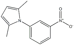 2,5-dimethyl-1-(3-nitrophenyl)-1H-pyrrole Struktur