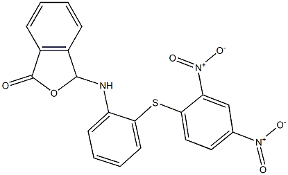 3-{2-[(2,4-dinitrophenyl)thio]anilino}-1,3-dihydroisobenzofuran-1-one Struktur