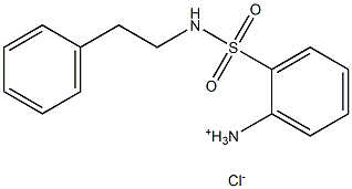 2-[(phenethylamino)sulfonyl]benzenaminium chloride Struktur