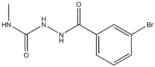 2-(3-bromobenzoyl)-N-methyl-1-hydrazinecarboxamide Struktur