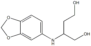 2-(1,3-benzodioxol-5-ylamino)-1,4-butanediol Struktur