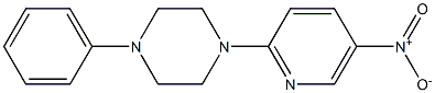 1-(5-nitro-2-pyridinyl)-4-phenylpiperazine Struktur