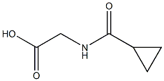 [(cyclopropylcarbonyl)amino]acetic acid Struktur