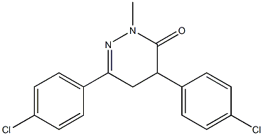 4,6-bis(4-chlorophenyl)-2-methyl-4,5-dihydro-3(2H)-pyridazinone Struktur