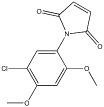 1-(5-chloro-2,4-dimethoxyphenyl)-2,5-dihydro-1H-pyrrole-2,5-dione Struktur