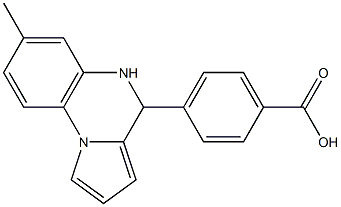 4-(7-methyl-4,5-dihydropyrrolo[1,2-a]quinoxalin-4-yl)benzoic acid Struktur