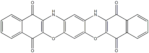 5,9,15,18-tetrahydro-14H,17H-benzo[b]naphtho[2',3':5,6][1,4]oxazino[2,3-i]phenoxazine-5,9,14,18-tetraone Struktur