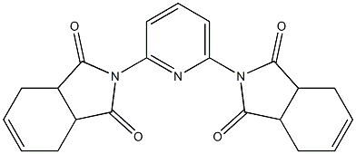 2-[6-(1,3-dioxo-2,3,3a,4,7,7a-hexahydro-1H-isoindol-2-yl)-2-pyridyl]-2,3,3a,4,7,7a-hexahydro-1H-isoindole-1,3-dione Struktur