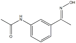 N-{3-[N-hydroxyethanimidoyl]phenyl}acetamide Struktur