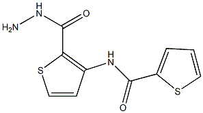 N2-[2-(hydrazinocarbonyl)-3-thienyl]thiophene-2-carboxamide Struktur