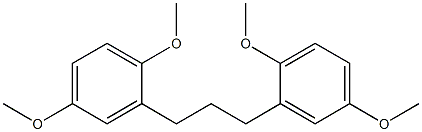 2-[3-(2,5-dimethoxyphenyl)propyl]-1,4-dimethoxybenzene Struktur