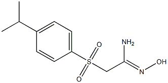 N'-hydroxy-2-[(4-isopropylphenyl)sulfonyl]ethanimidamide Struktur