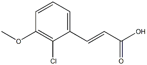 (E)-3-(2-chloro-3-methoxyphenyl)acrylic acid Struktur