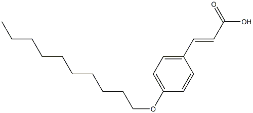 (E)-3-(4-(decyloxy)phenyl)acrylic acid Struktur