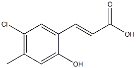 (E)-3-(5-chloro-2-hydroxy-4-methylphenyl)acrylic acid Struktur