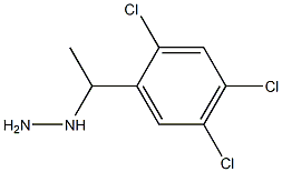 1-(1-(2,4,5-trichlorophenyl)ethyl)hydrazine Struktur