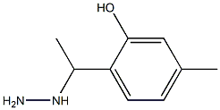 1-(1-(2-hydroxy-4-methylphenyl)ethyl)hydrazine Struktur