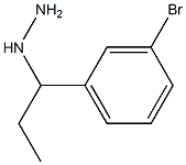 1-(1-(3-bromophenyl)propyl)hydrazine Struktur