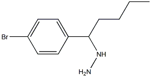 1-(1-(4-bromophenyl)pentyl)hydrazine Struktur