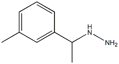 1-(1-m-tolylethyl)hydrazine Struktur