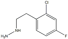 1-(2-chloro-4-fluorophenethyl)hydrazine Struktur