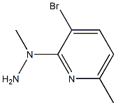 1-(3-bromo-6-methylpyridin-2-yl)-1-methylhydrazine Struktur