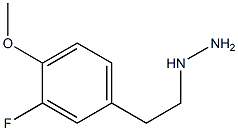 1-(3-fluoro-4-methoxyphenethyl)hydrazine Struktur