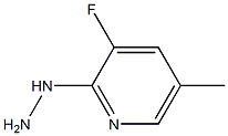 1-(3-fluoro-5-methylpyridin-2-yl)hydrazine Struktur