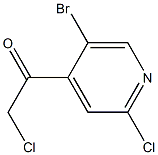 1-(5-bromo-2-chloropyridin-4-yl)-2-chloroethanone Struktur