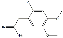 2-(2-bromo-4,5-dimethoxyphenyl)acetamidine Struktur