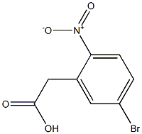 2-(5-bromo-2-nitrophenyl)acetic acid Struktur