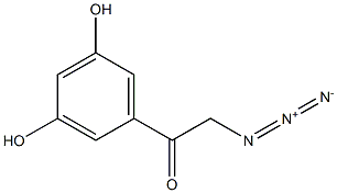 2-azido-1-(3,5-dihydroxyphenyl)ethanone Struktur