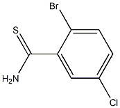 2-bromo-5-chlorobenzothioamide Struktur