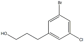 3-(3-bromo-5-chlorophenyl)propan-1-ol Struktur