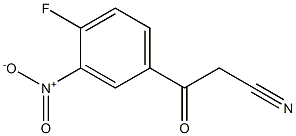 3-(4-fluoro-3-nitrophenyl)-3-oxopropanenitrile Struktur