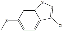 3-chloro-6-(methylthio)benzo[b]thiophene Struktur