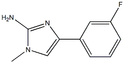 4-(3-fluorophenyl)-1-methyl-1H-imidazol-2-amine Struktur