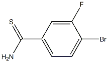 4-bromo-3-fluorobenzothioamide Struktur