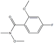 4-fluoro-N,2-dimethoxy-N-methylbenzamide Struktur