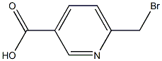 6-(bromomethyl)pyridine-3-carboxylic acid Struktur