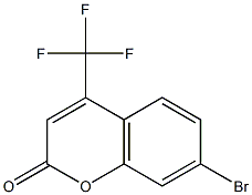 7-bromo-4-(trifluoromethyl)-2H-chromen-2-one Struktur