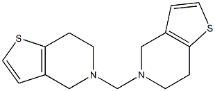 bis(6,7-dihydrothieno[3,2-c]pyridin-5(4H)-yl)methane Struktur