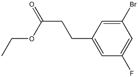 ethyl 3-(3-bromo-5-fluorophenyl)propanoate Struktur