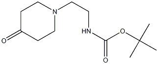 tert-butyl 2-(4-oxopiperidin-1-yl)ethylcarbamate Struktur