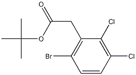 tert-butyl 2-(6-bromo-2,3-dichlorophenyl)acetate Struktur