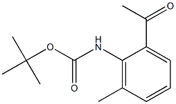 tert-butyl 2-acetyl-6-methylphenylcarbamate Struktur