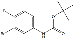 tert-butyl 3-bromo-4-fluorophenylcarbamate Struktur