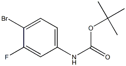 tert-butyl 4-bromo-3-fluorophenylcarbamate Struktur